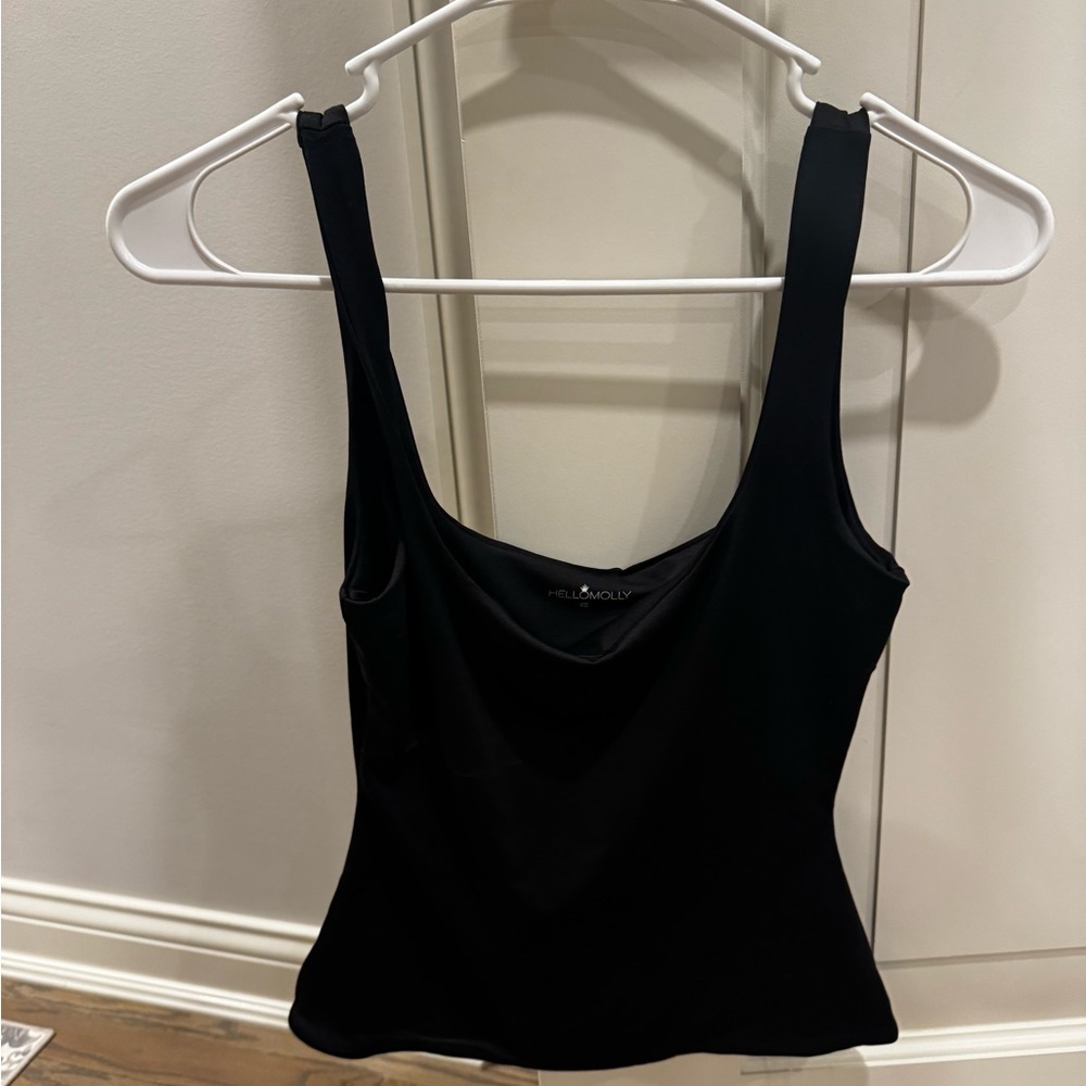 Hello Molly Black Tank Top